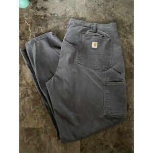 Carhartt Women's 18W Reg Original Fit Straight Leg Crawford Pants Work Gray  I77